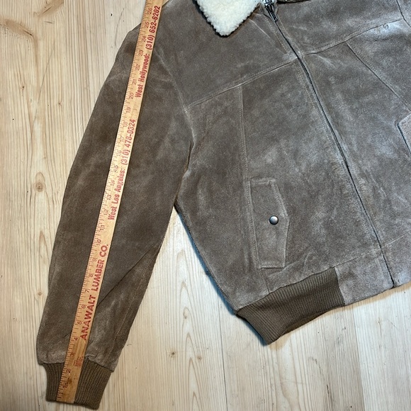 Michael Charles Vintage Suede Bomber Jacket - Picture 15 of 16